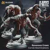 Ravenous Crows - Corvid Abominations 3D-printed model